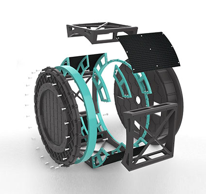 Despiece estructura satélite